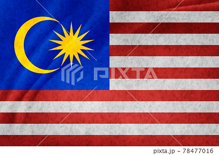 マレーシア　 国旗　和紙　背景