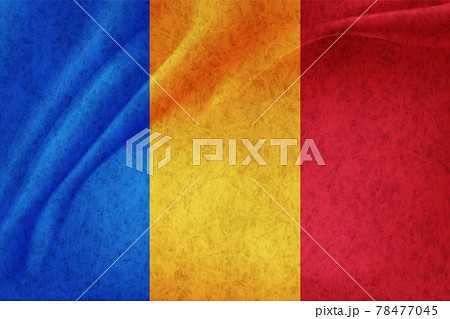 ルーマニア　 国旗　和紙　背景