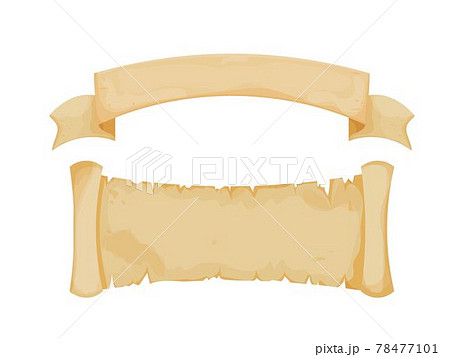 Set parchment, scroll papyrus, antique paper blank in cartoon style isolated on white background. Fairy, fantasy element, ui assets. Textured, detailed empty manuscript. Set parchment, scroll papyrus, antique paper blank in cartoon style isolated on white background. Fairy, fantasy element, ui assets. Textured, detailed empty manuscript. 78477101