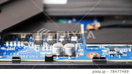 Computer repair: master repairs laptop Computer repair: master repairs laptop 78477489