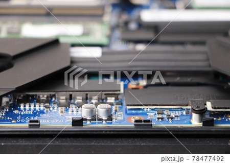 Computer repair: master repairs laptop Computer repair: master repairs laptop 78477492