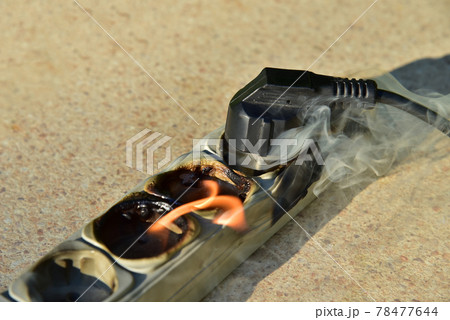 Outlets with switche caught fire in room. Overloaded electrical current or short Outlets with switche caught fire in room. Overloaded electrical current or short 78477644
