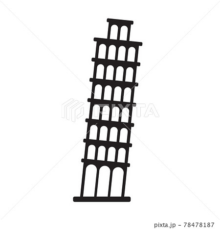Pisa tower icon vector for graphic design, logo, web site, social media, mobile app, ui 78478187