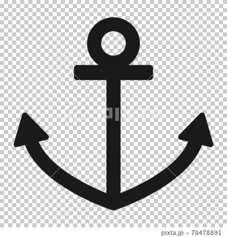 シンプルでかわいい錨のイラストのイラスト素材