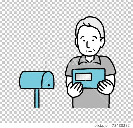 ワクチン接種券が届いたイラスト ワクチン接種券が届いたイラスト 78480282
