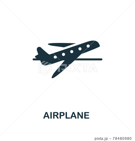 Airplane icon. Simple illustration from vacation collection. Creative Airplane icon for web design, templates, infographics and more 78480980