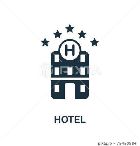 Hotel Icon Simple Illustration From Vacation のイラスト素材 Hotel Icon Simple Illustration From Vacation のイラスト素材