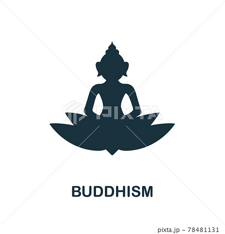 Buddhism icon. Simple element from religion collection. Creative Buddhism icon for web design, templates, infographics and more 78481131