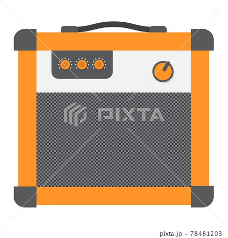 Amplifier flat icon, music and instrument, Amplifier flat icon, music and instrument, 78481203