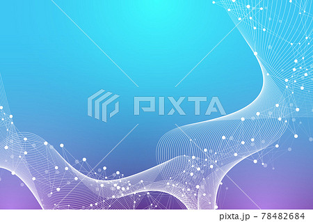 Geometric abstract background expansion of life. Colorful explosion background with connected line and dots, wave flow. Graphic background explosion, motion burst. Scientific illustration. Geometric abstract background expansion of life. Colorful explosion background with connected line and dots, wave flow. Graphic background explosion, motion burst. Scientific illustration. 78482684