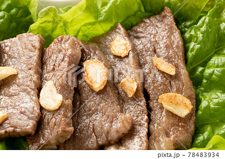 黒毛和牛焼肉(カルビの中で上級といわれる希少部位「三角バラ」)。 78483934