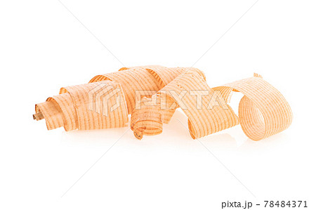 wood sawdust isolated on white background 78484371