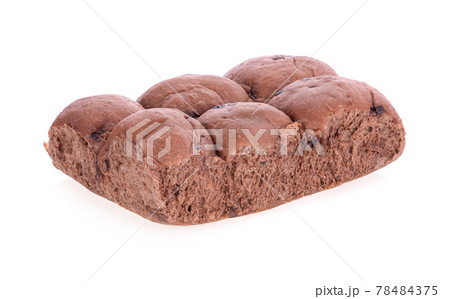 chocolate bread isolated on white background 78484375