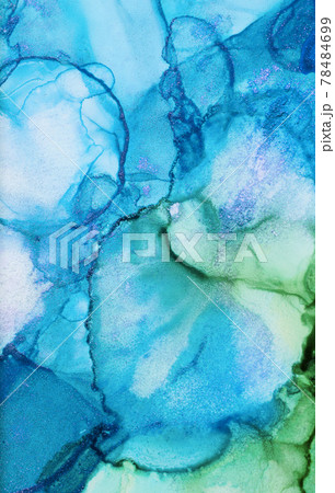 Hand painted alcohol ink art, bright abstract painting. Hand painted alcohol ink art, bright abstract painting. 78484699