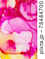 Hand painted alcohol ink art, bright abstract painting. 78484700