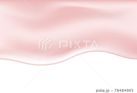 Dripping pink liquid foundation on white background. 78484905