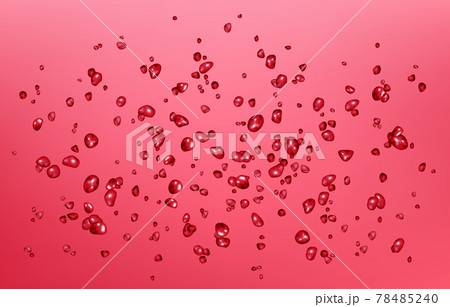 Red wine or juice water with bubbles and drops. 78485240