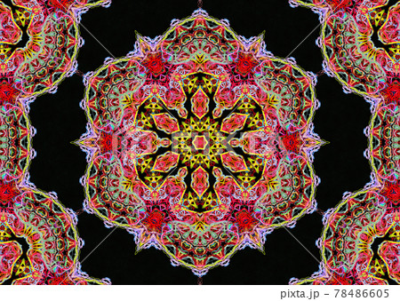Abstract pattern of multicolored threads with 3D effect Abstract pattern of multicolored threads with 3D effect 78486605