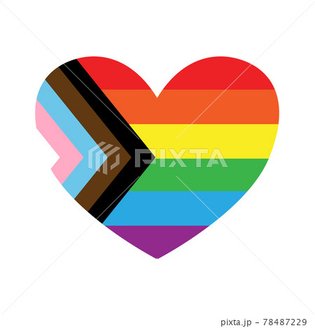 LGBT or LGBTQ Gender Equality, Inclusion and Diversity Concept. Rainbow  Flag Color Heart Shape Stock Image - Image of belongingness, color:  214087371