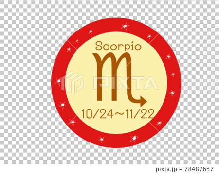 星マークリング枠12星座さそり座アイコン 78487637