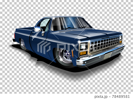 Vector Cartoon Lowrider isolated on white - Stock Illustration ...
