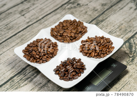 ブレンドコーヒー豆4種類　コロンビア　ブラジル　エチオピア　マンデリン　自家焙煎 78490870