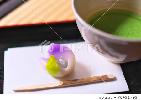 上生菓子と抹茶 78491799