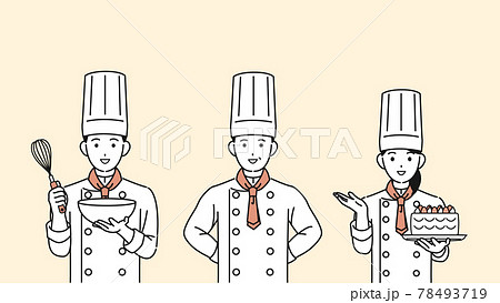 シェフ コック パティシエ 調理人 男女 イラスト素材のイラスト素材 シェフ コック パティシエ 調理人 男女 イラスト素材のイラスト素材