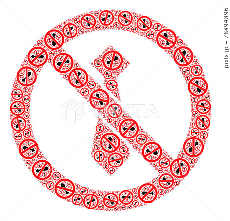 Stop Man Tie Fractal Mosaic of Stop Man Tie Items Stop Man Tie Fractal Mosaic of Stop Man Tie Items 78494896