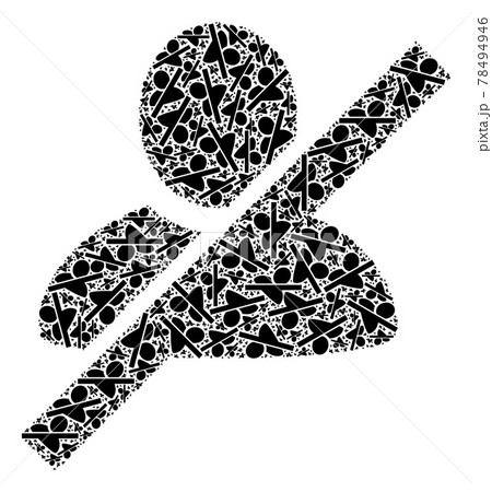 Not Allowed Man Recursion Mosaic of Not Allowed Man Icons Not Allowed Man Recursion Mosaic of Not Allowed Man Icons 78494946