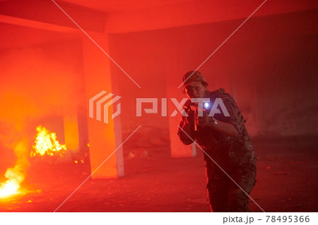 military troops in action urban environment military troops in action urban environment 78495366