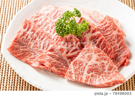 焼肉用牛肉(ミスジ)。 焼肉用牛肉(ミスジ)。 78496003