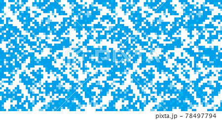 ピクセルでできた迷彩パターンのイラスト素材