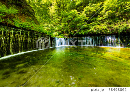長野県軽井沢町　白糸の滝 78498062