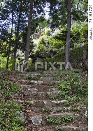 御嶽八幡神社下のつづら折り 多峯主山への登山道 埼玉県飯能市 御嶽八幡神社下のつづら折り 多峯主山への登山道 埼玉県飯能市 78498724