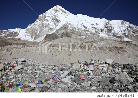 旧エベレストベースキャンプ ネパール の写真素材