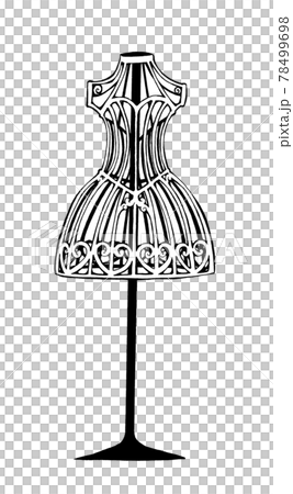 Wire Torso Dress Stock Illustration