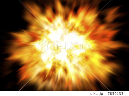 爆発 火 炎 背景 グラフィック イラスト 赤のイラスト素材