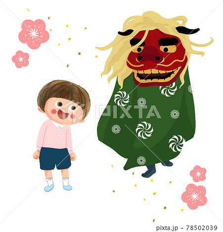 獅子舞と子供 獅子舞と子供 78502039