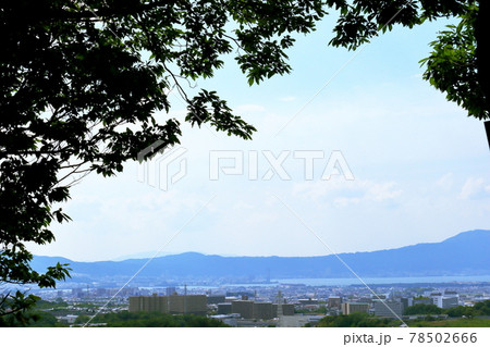 牟礼山から見る琵琶湖の景色 牟礼山から見る琵琶湖の景色 78502666