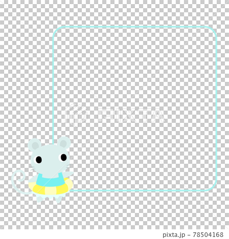 Summer mouse icon with frame 78504168