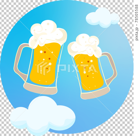 啤酒杯和藍天吐司 78505588