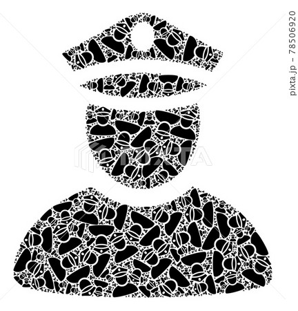 Police Man Recursion Composition of Police Man Icons Police Man Recursion Composition of Police Man Icons 78506920