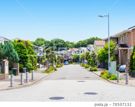 閑静な住宅街 無電柱化タウン 閑静な住宅街 無電柱化タウン 78507132