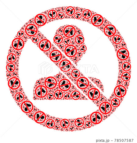 Forbidden Man Fractal Collage of Forbidden Man Icons Forbidden Man Fractal Collage of Forbidden Man Icons 78507587