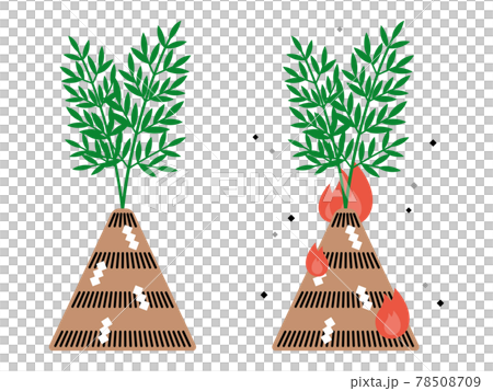 Tondo Yaki (Dondo Yaki) Illustration Set 78508709