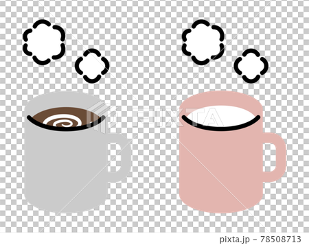 熱可可(咖啡)/熱牛奶簡單鋼筆風格插畫 熱可可(咖啡)/熱牛奶簡單鋼筆風格插畫 78508713