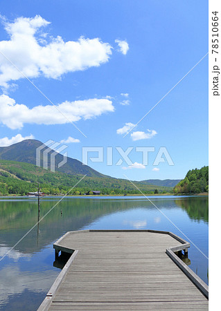5月の女神湖と蓼科山 5月の女神湖と蓼科山 78510664