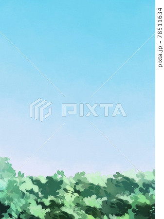 Fantastic gradation blue sky landscape - Stock Illustration [78511634] -  PIXTA