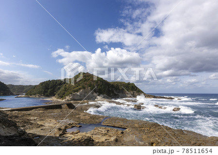 潮騒の海、十月の日本海風景 78511654